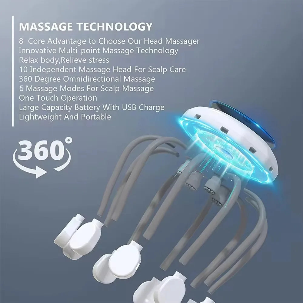 Octo Massager™ – Electric Head Massager